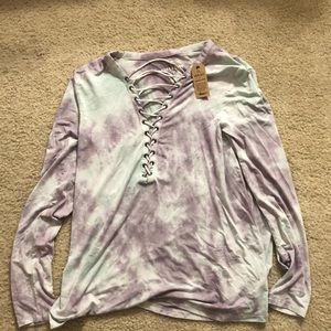 Laced up shirt